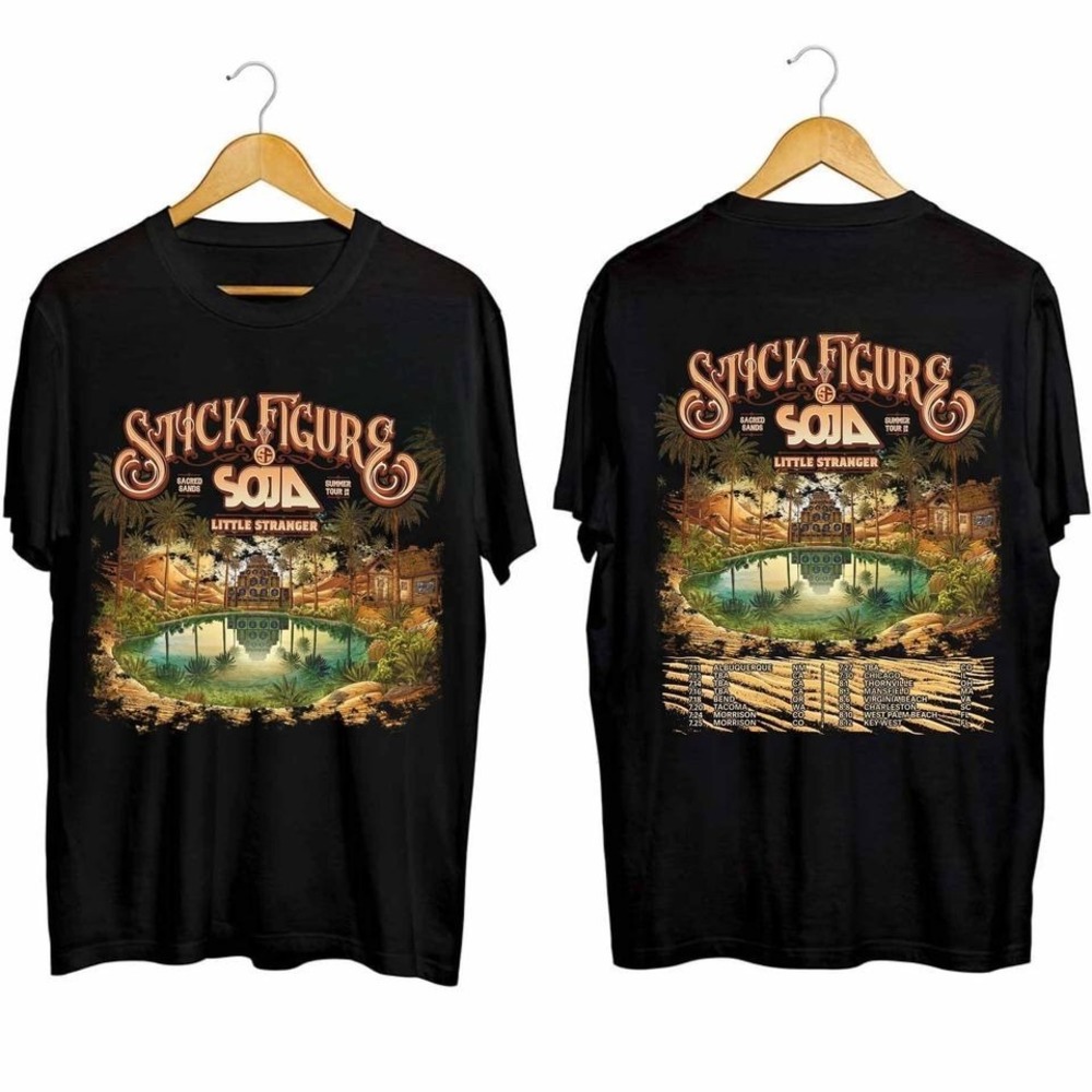 Stick Figure Sacred Sands Summer Tour 2024 Shirt 2 Sided